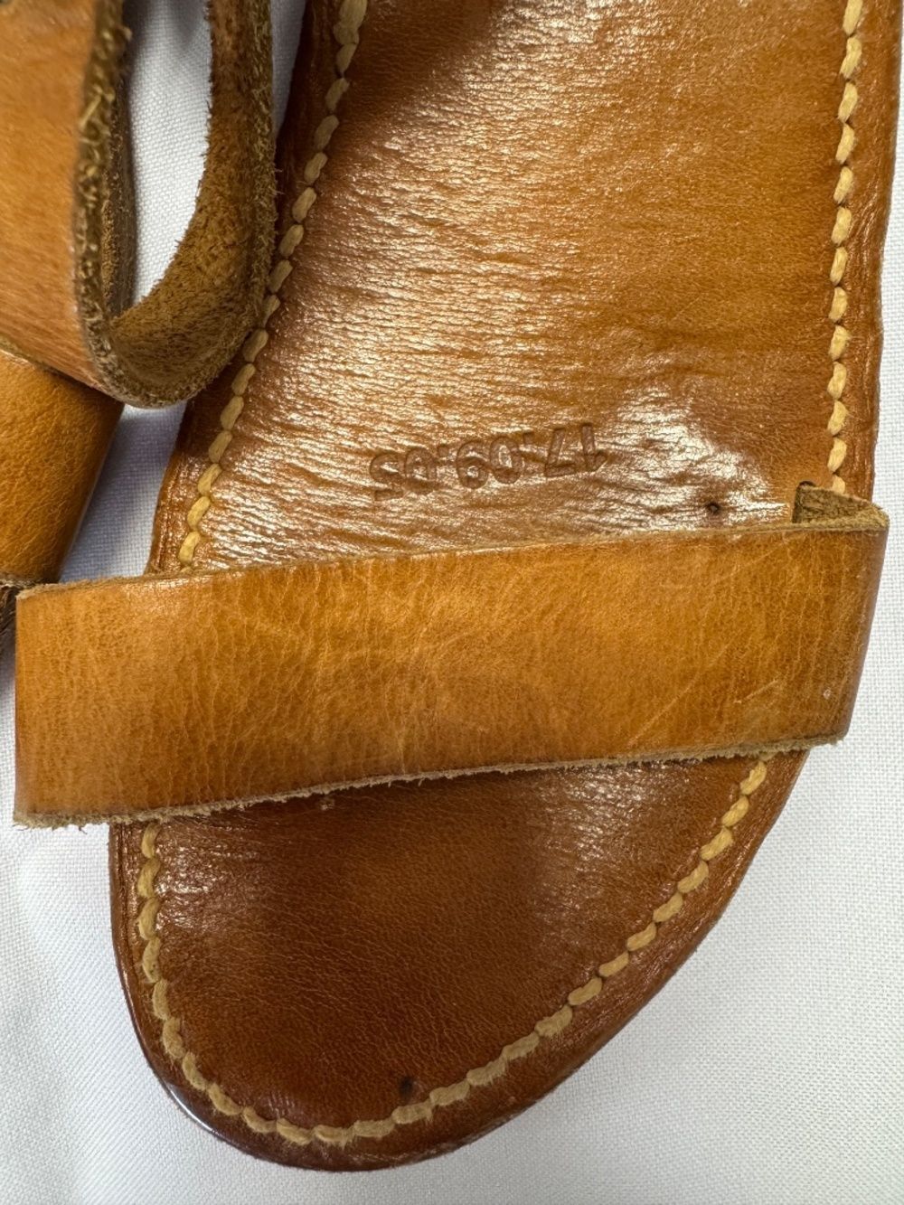 Golden Goose K Jacques St. Tropez Caramel Brown Sandal Size 7/38 - Picture 8 of 14